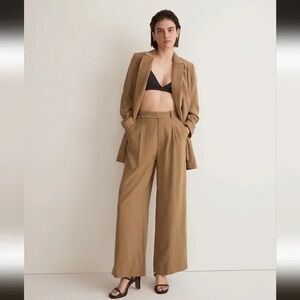 Madewell Harlow wide-leg pant in drapey twill, 2P